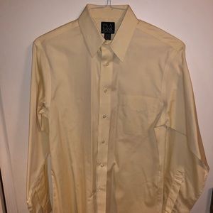 Yellow Jos A Bank Dress Shirt